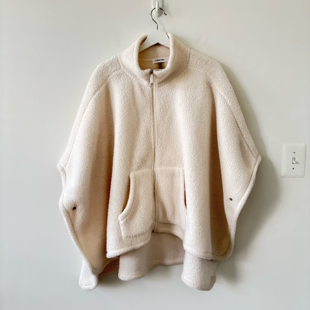 Calvin Klein Women’s Cream Cape Jacket